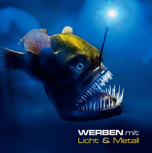 Werben mit Licht & Metall