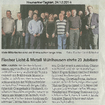 Ehrungen 2014