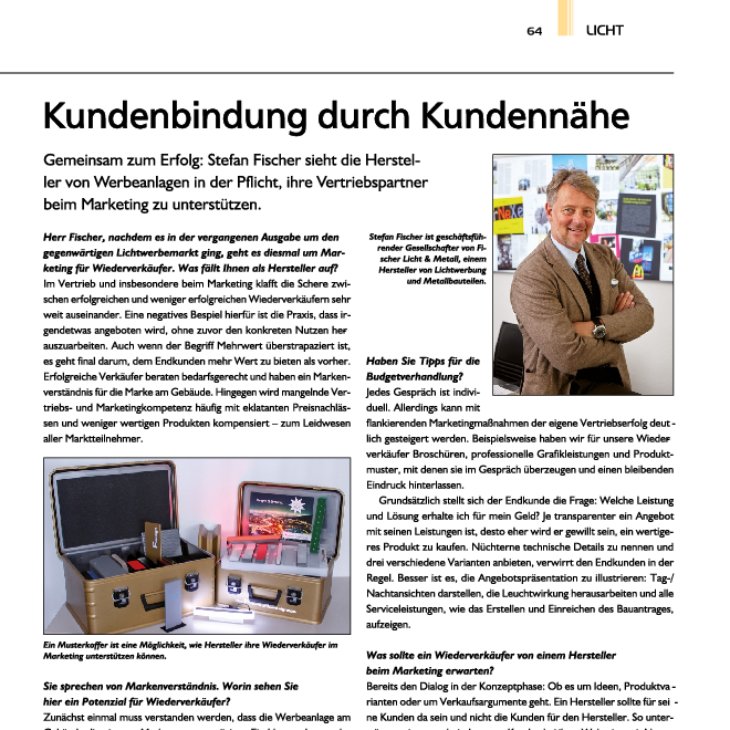 Fachmagazin Werbetechnik