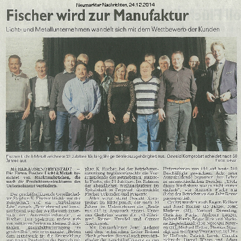 Ehrungen 2014