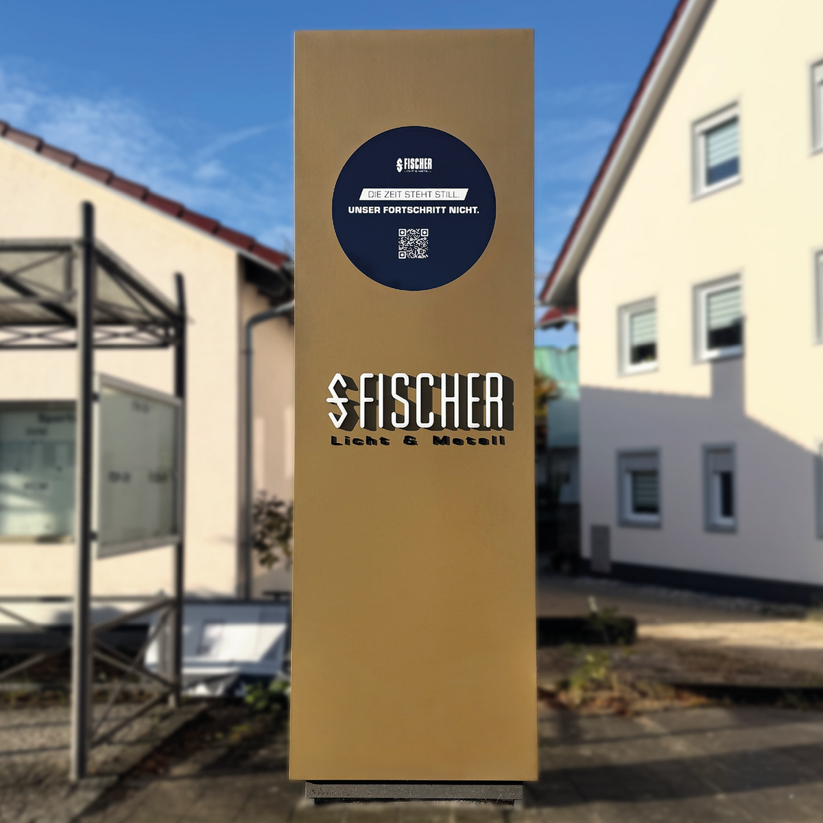 FISCHER clock landmark in Mühlhausen